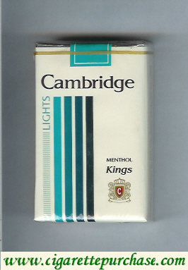 Cambridge Menthol Lights cigarettes kings